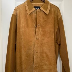 Baracuta brown leather sport coat